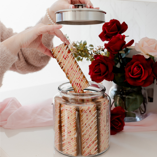 Valentine's Biscotti Jar<br>*WILL SHIP ON MON, FEB 10*