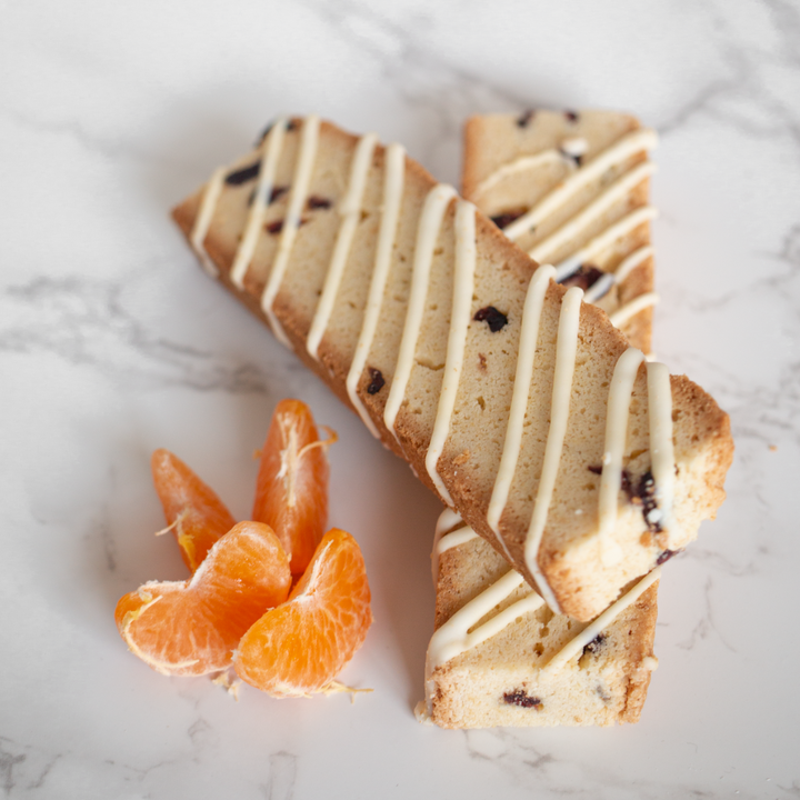 White Chocolate Cranberry Orange Biscotti - Giorgio Cookie Co